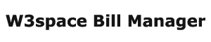 W3space Bill Manager